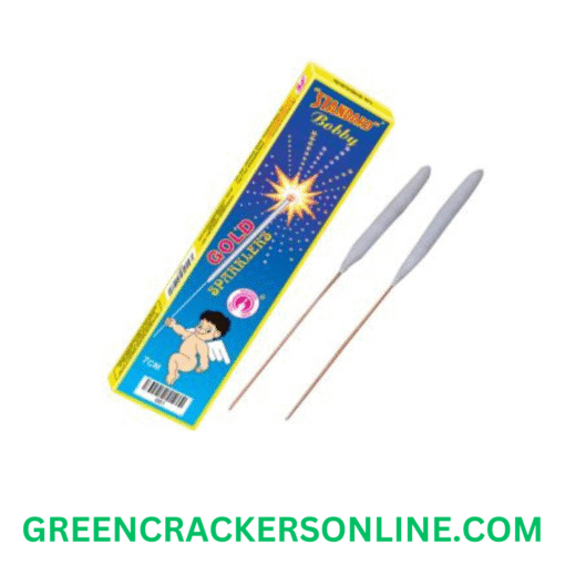7 Cm bobby gold sparklers (10 pcs)