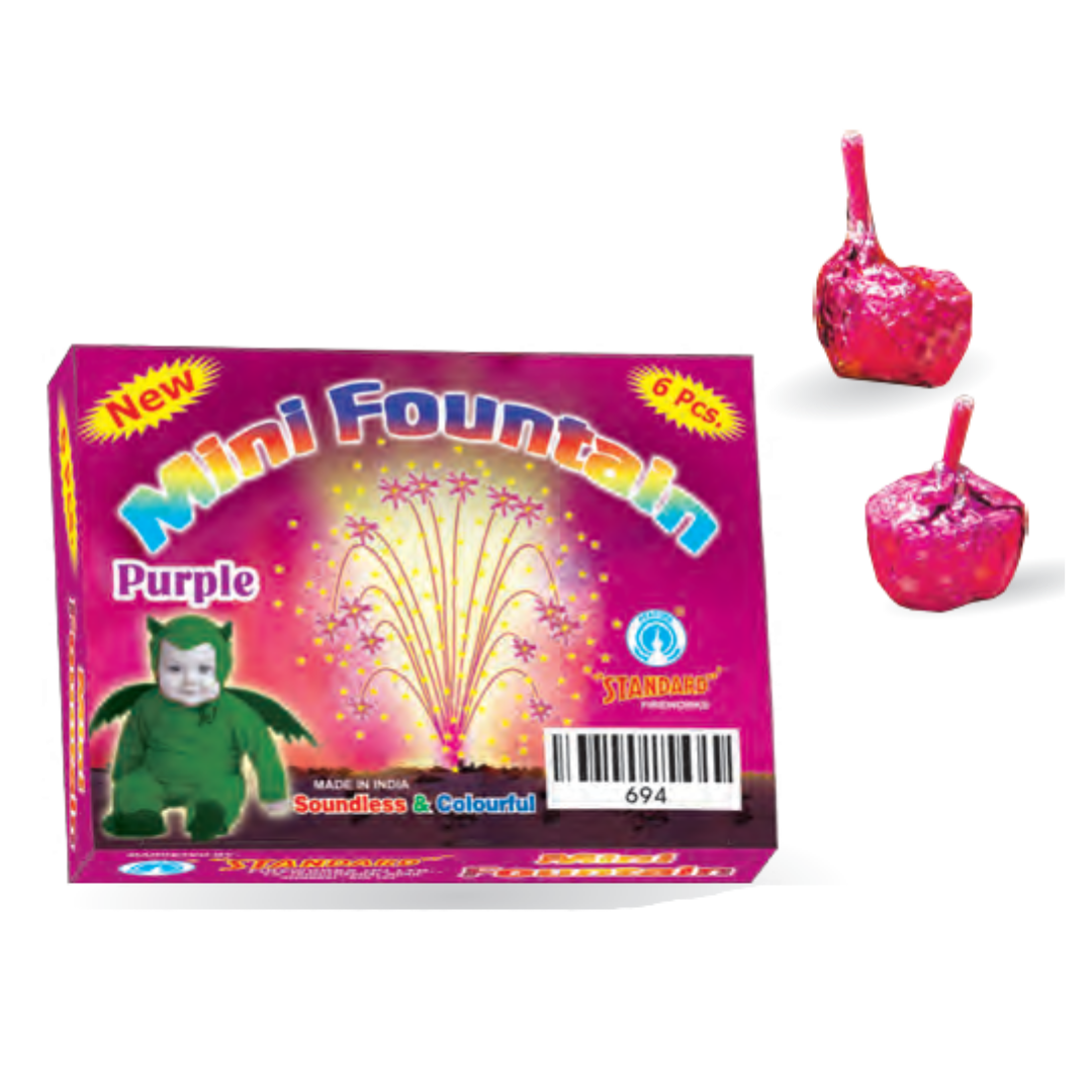 Mini Fountain - Purple (6 Pcs)