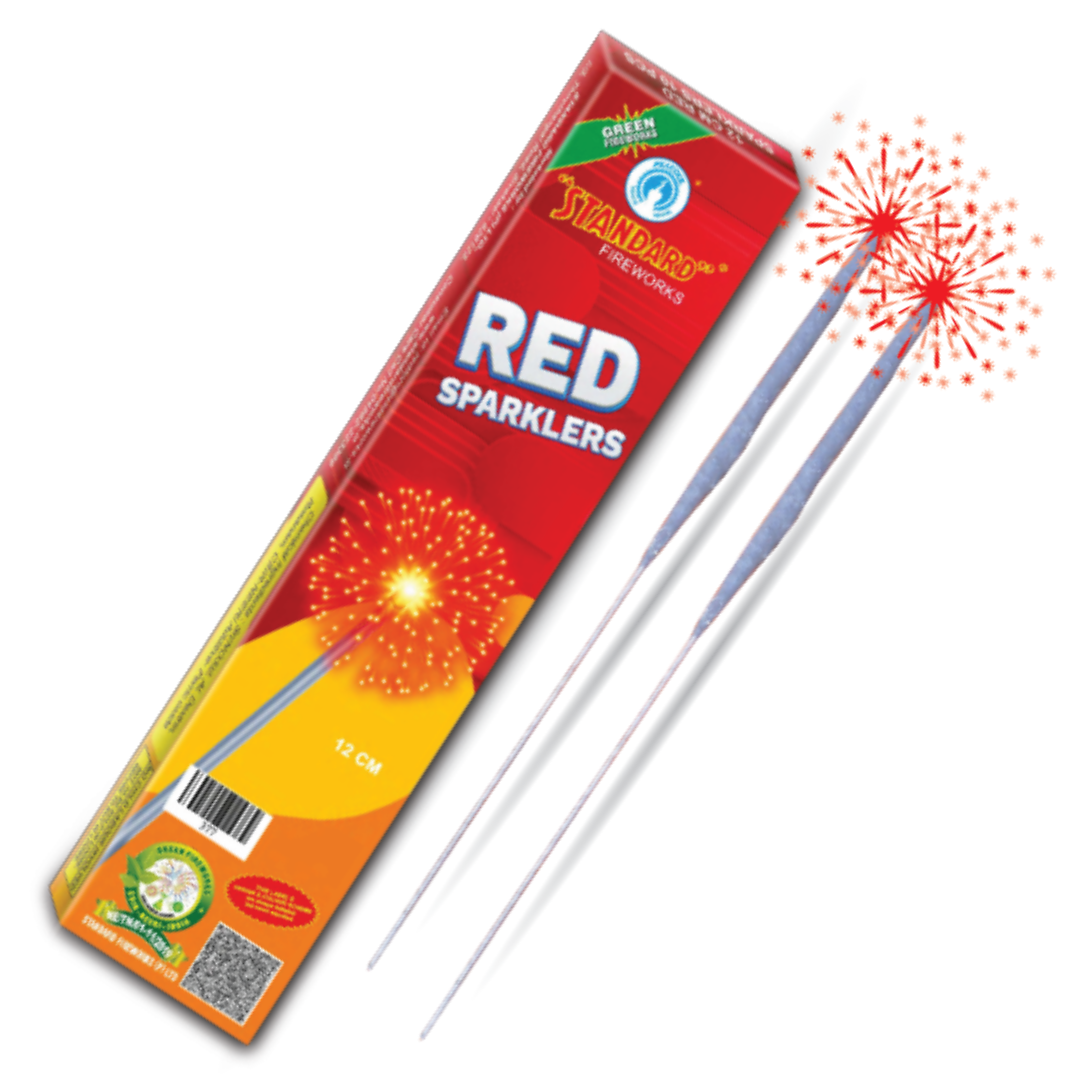 Red Colour Sparklers (12 CM 10 Pcs)
